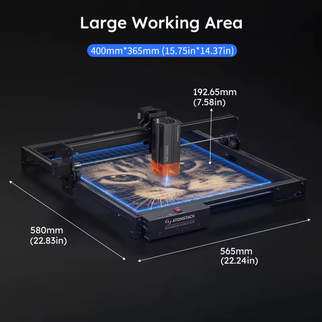 Atomstack A20 Pro V2 Lasercutter Lasergravurmaschine Schneidemaschine