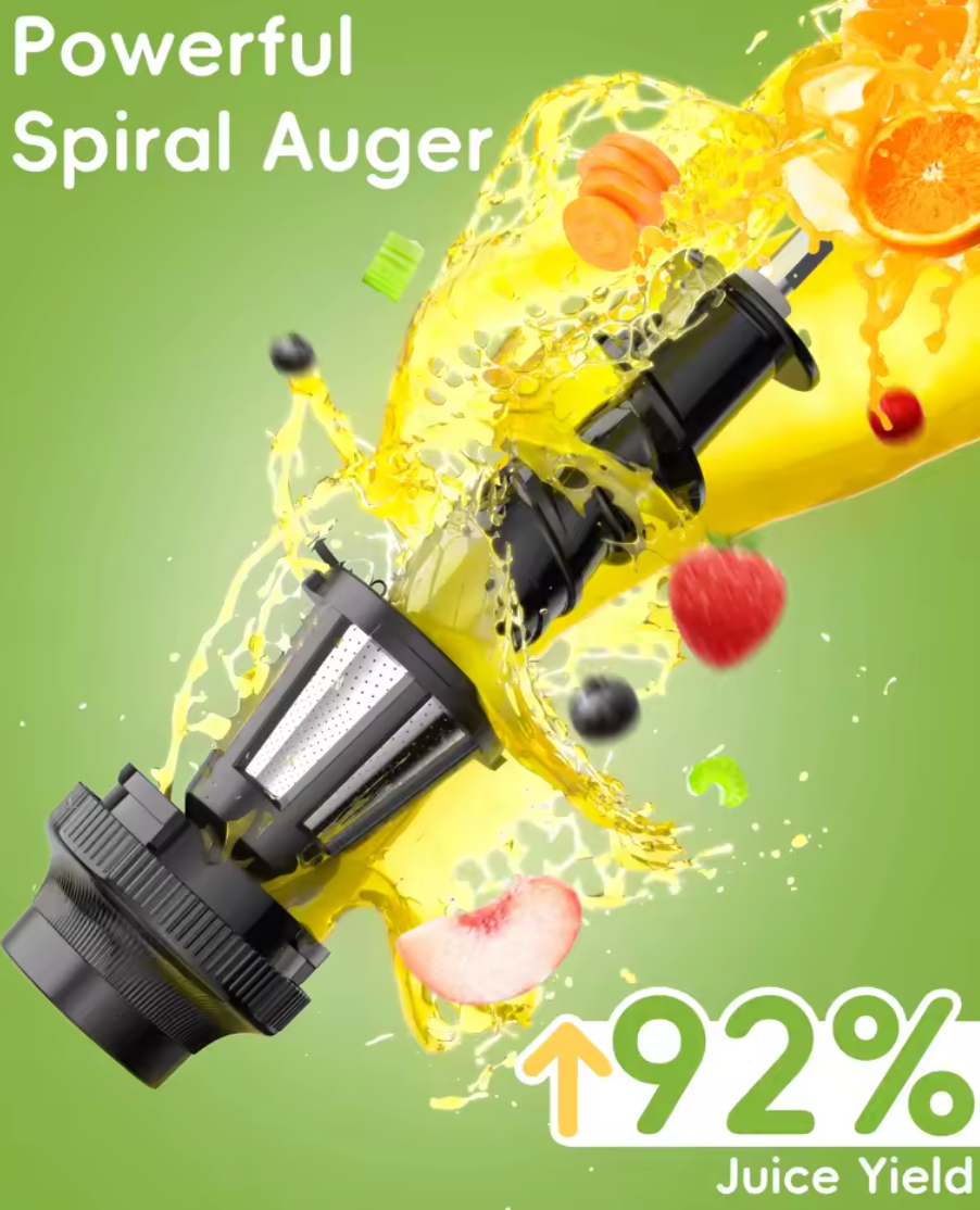 Entsafter Slow Juicer Kaltentsafter Kaltpress-Entsafter BPA-Frei BioloMix