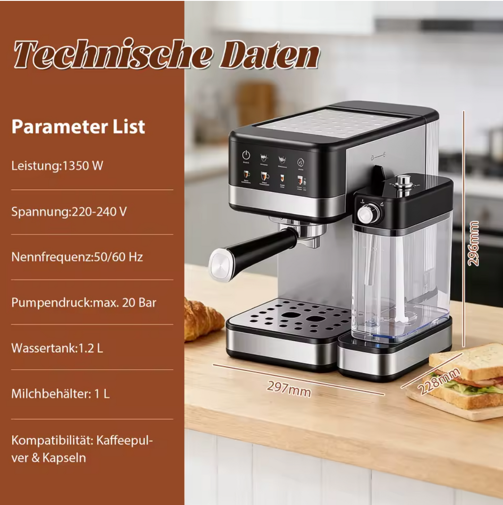 Kaffeemaschine Espresso Maschine Cappuccino
