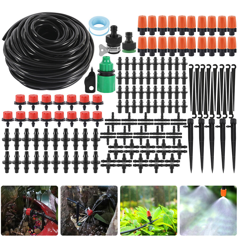 10-25-30m Automatisch Bewässerungssystem Micro Tropfschlauch Garten Bewässerung