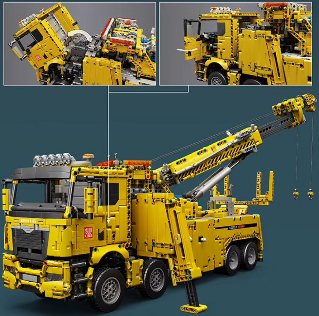 Mould King 17028 Ferngesteuertes RC Feuerwehrauto Rettungsauto 4883 Teile