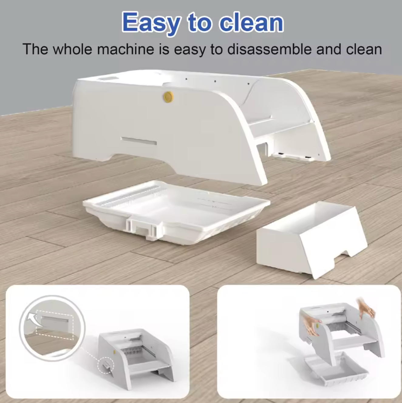 Smart Katzenklo Automatische Katzentoilette Selbstreinigung Offen mit App