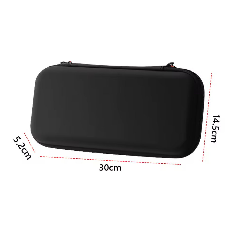 Hülle für Nintendo Switch 2 Tasche Reisetasche mit 10 Spielkartenfächern Schwarz