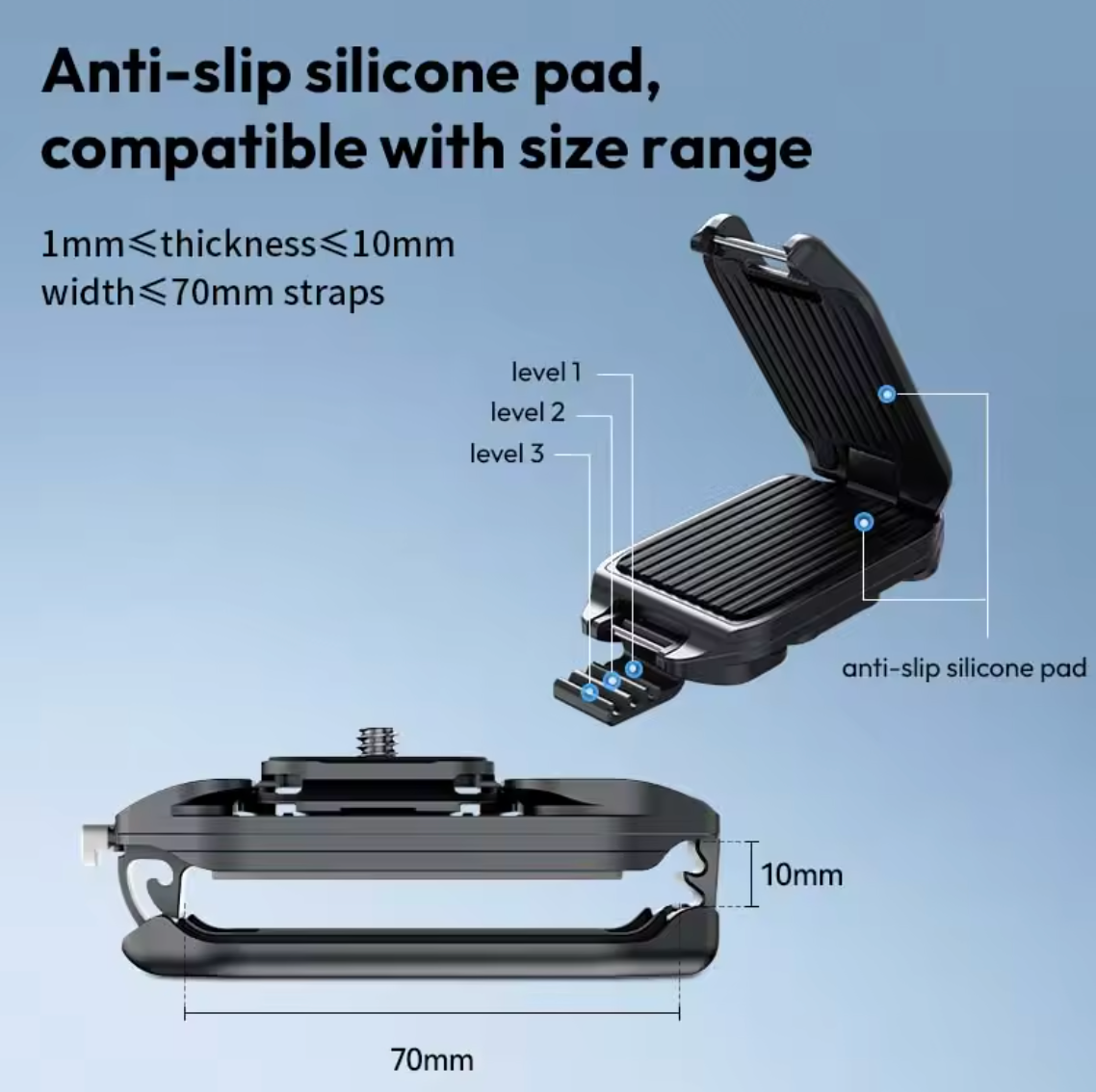 Ulanzi UKA07 Rucksack Kameraclip Rucksackclip für F38 Platten Quick Release