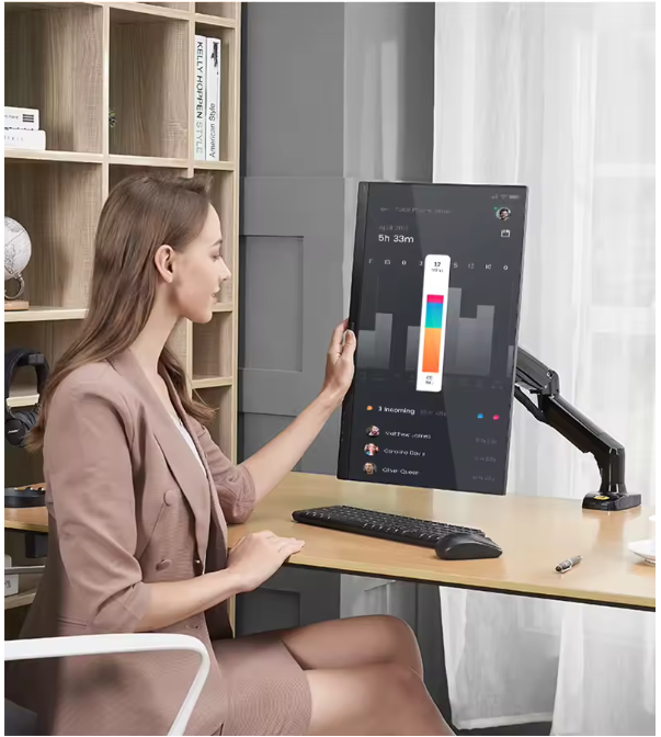 Monitor Halterung 2-fach für 1 Bildschirm 17-30 Zoll höhenverstellbar neigbar
