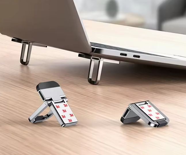Baseus Laptop Ständer Laptophalter 2 Standfüße klappbar Universal grau silber