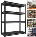 4 Etagen Lagerregal verstellbares Metallregal Garagenregal Schwerlast Regal