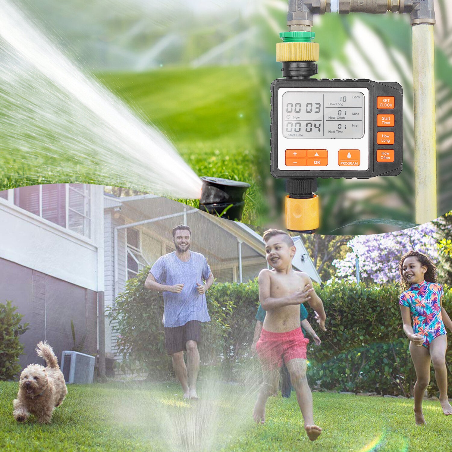 Bewässerungscomputer Timer Elektronisch Digital Controller Garten Automatisch