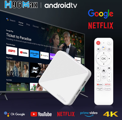 Android Smart TV Box H96 Max 2GB 16GB Ultra HD 4K Media Player WLAN LAN