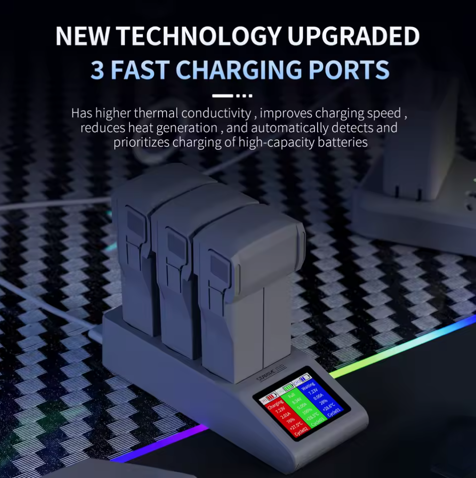 Für DJI Mini 5 Pro Akku Ladegerät Ladehub Ladestation Parallel Lader USB Typ-C