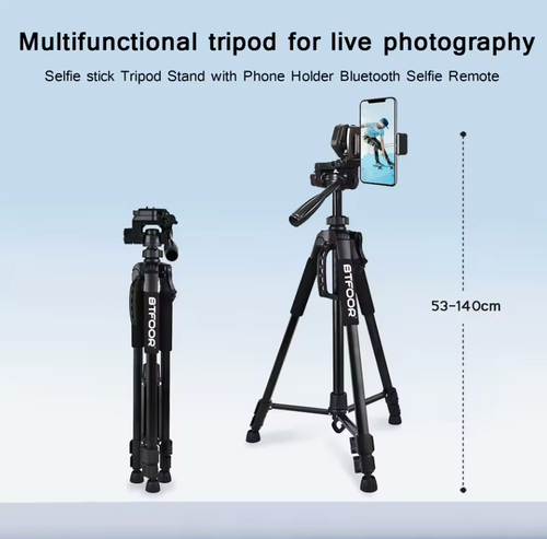 150cm Kamerastativ Tripod Stativ Smartphone Halterung Kamera Adapter Handy