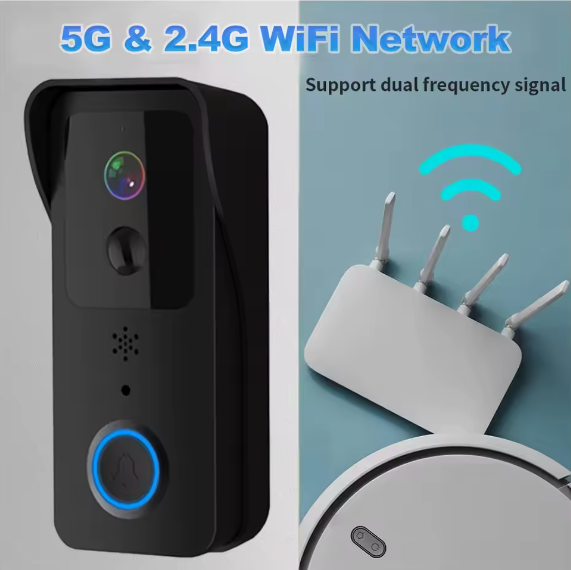 Video Türklingel WiFi Wlan 2,5G 1080p Smart Türklingel Kabellose Klingel