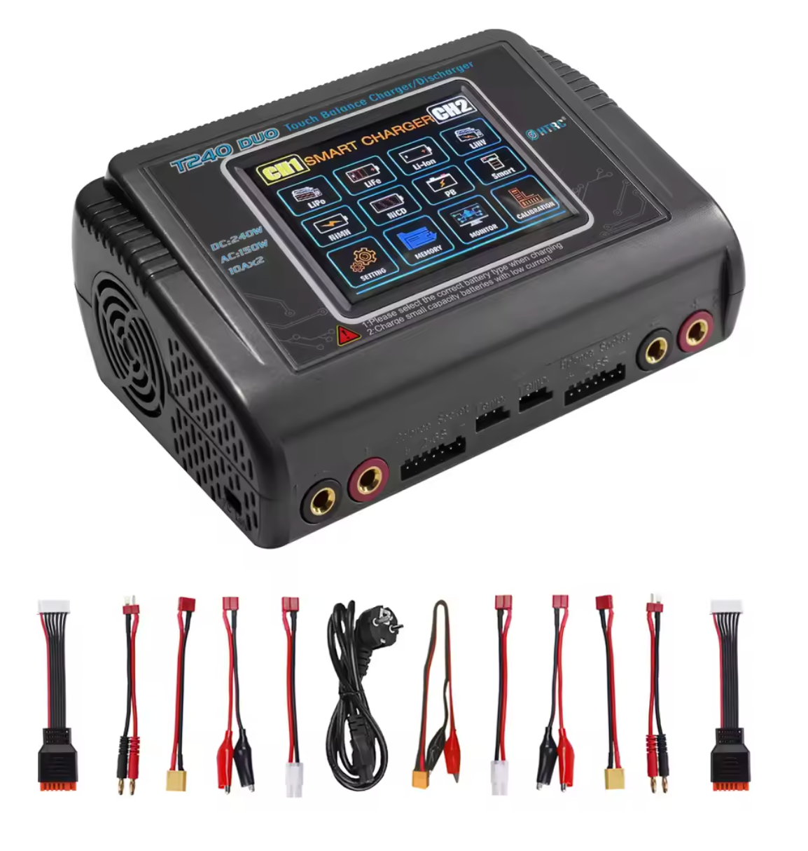 HTRC T240 Duo C150 L6 Duo K6 Pro Ladegerät Modellbau LiPo Li-Ion Charger