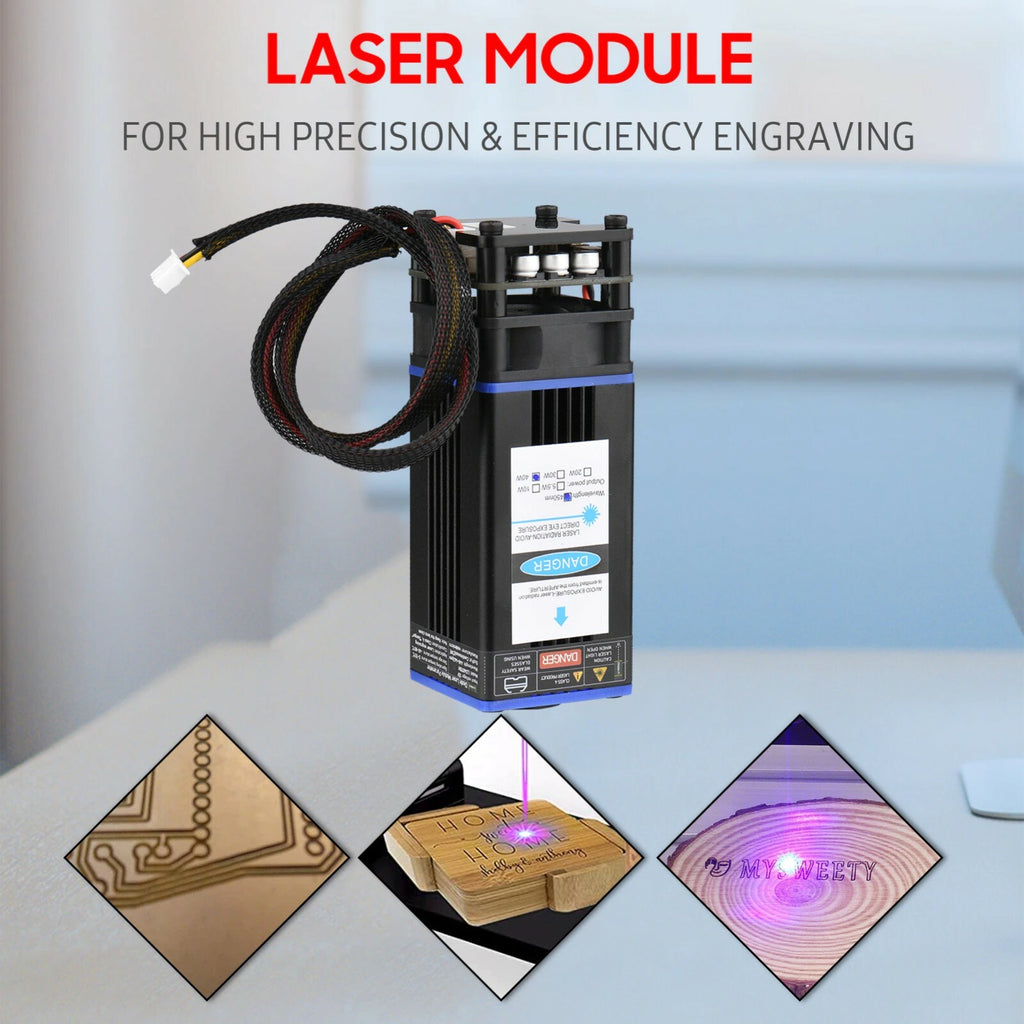 450nm 5,5W 10W 20W 30W 40W Laser Modul CNC Gravieren Schneiden Gravur Brennweite