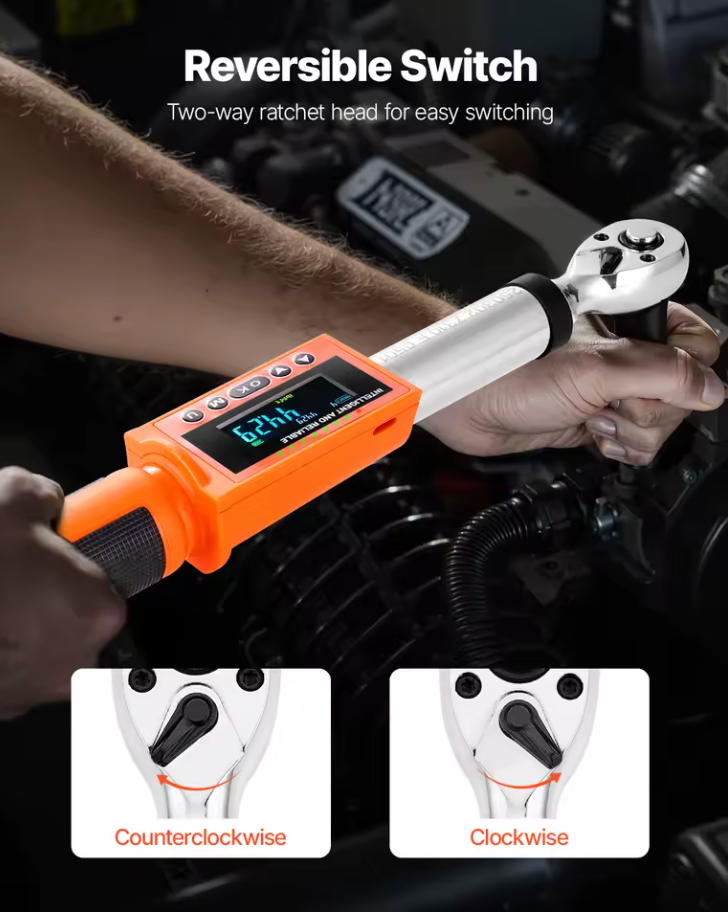 Digitaler Drehmomentschlüssel Set 0-135Nm 1-135Nm 3/8" Schlüssel