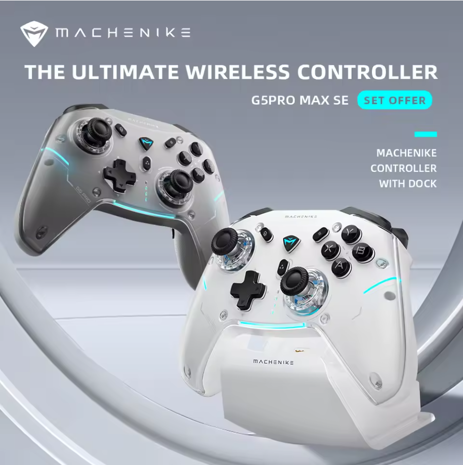 Machenike G5Pro Max SE Gaming Controller PC TV Switch 1000Hz Hall Effect Gimbal