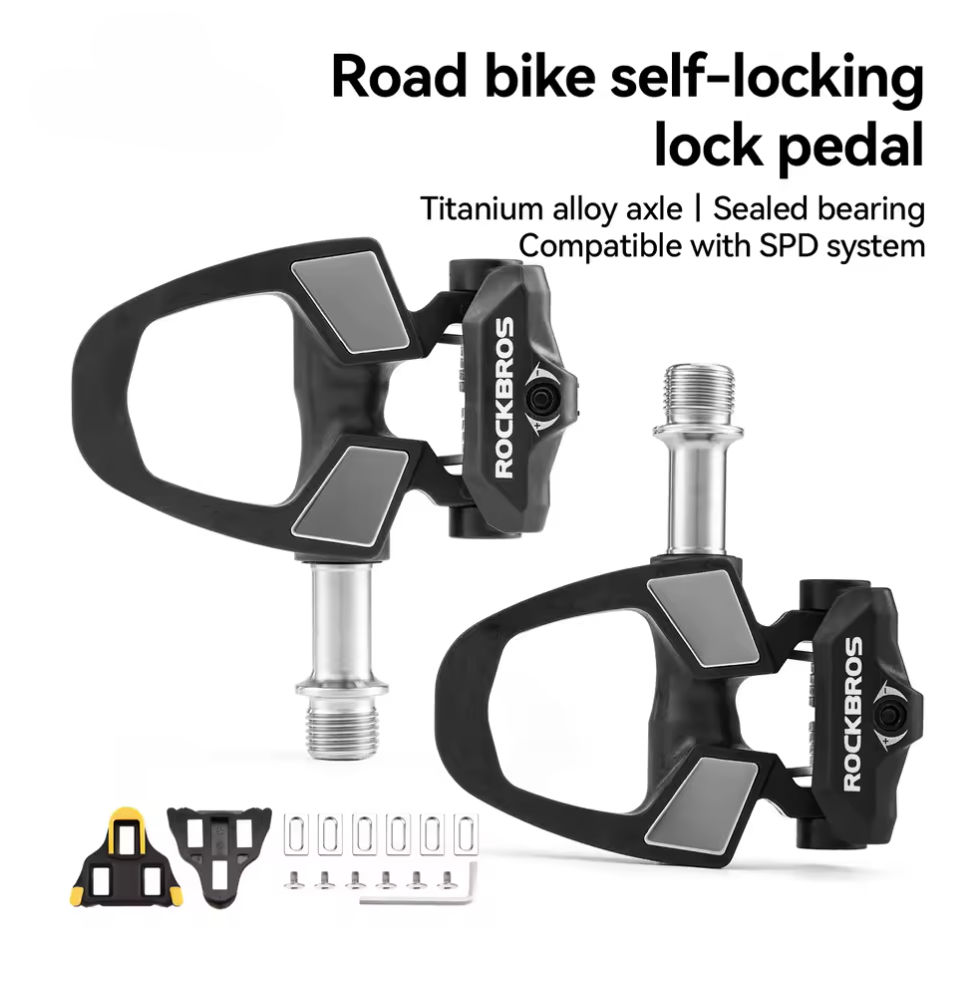 Rockbros Fahrradpedale Carbon SPD Klicker Rennradpedale abgedichtetes Lager