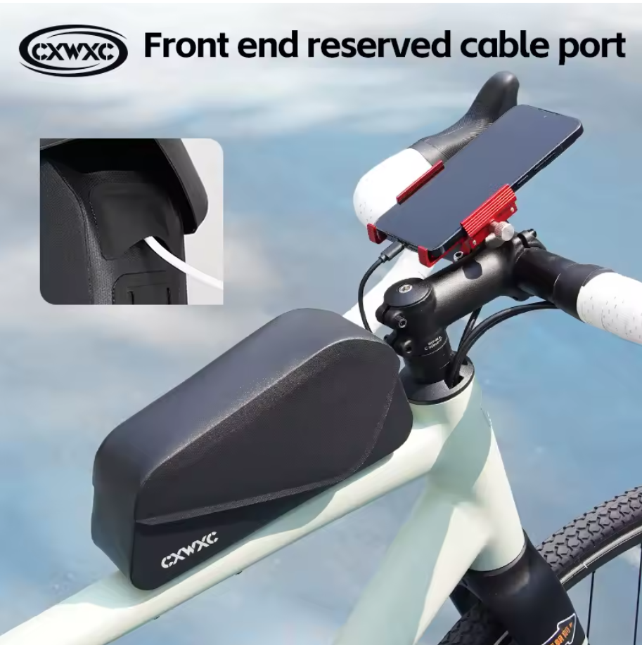 Fahrrad Rahmentasche Oberrohrtasche Magnetischer Deckel Tasche für MTB Rennräder