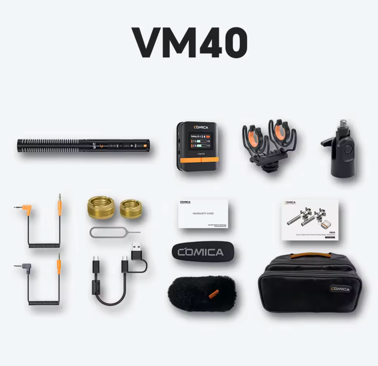 COMICA VM40 2,4G Kameramikrofon Kardioid Shotgun Microphone Richtrohrmikrofon
