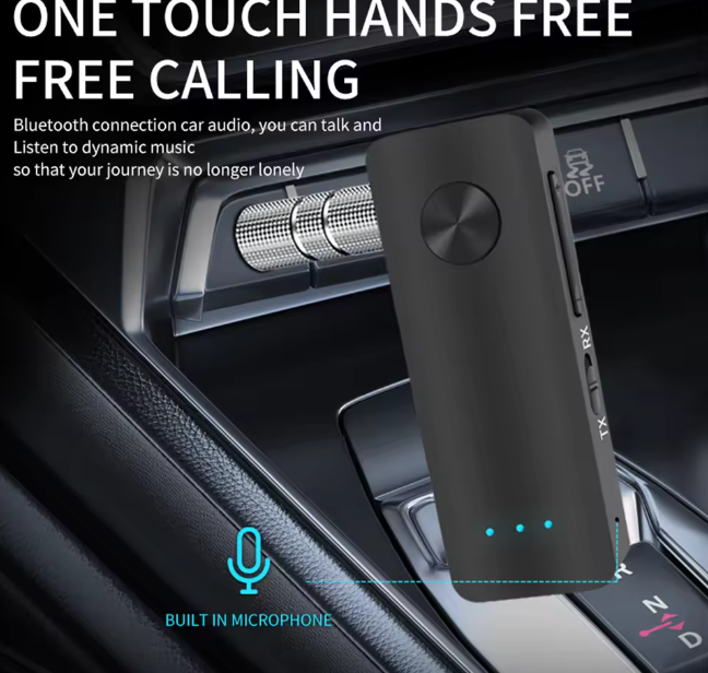 2-In-1 Bluetooth 5.3 Transmitter Empfänger 3.5mm Klinke Bluetooth Adapter KFZ