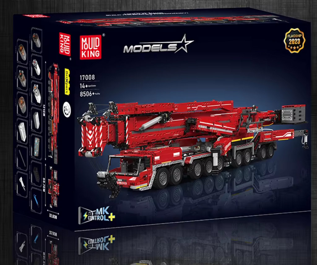 Mould King 17008 Kranwagen RC Steuerbar Technik Klemmbausteine 8507 Teile OVP