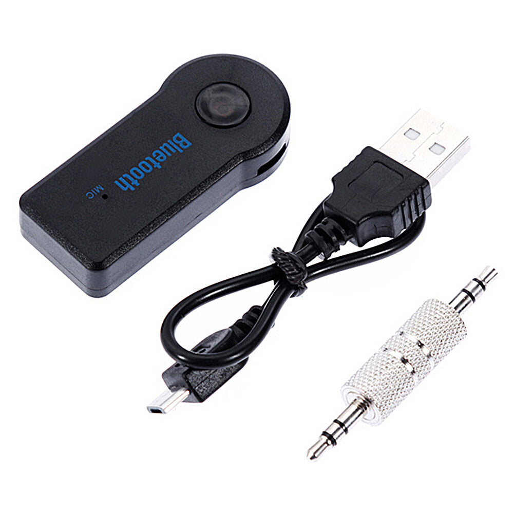 Bluetooth Audio Receiver KFZ Adapter AUX Kabel Auto 3.5mm klinke USB Empfänger