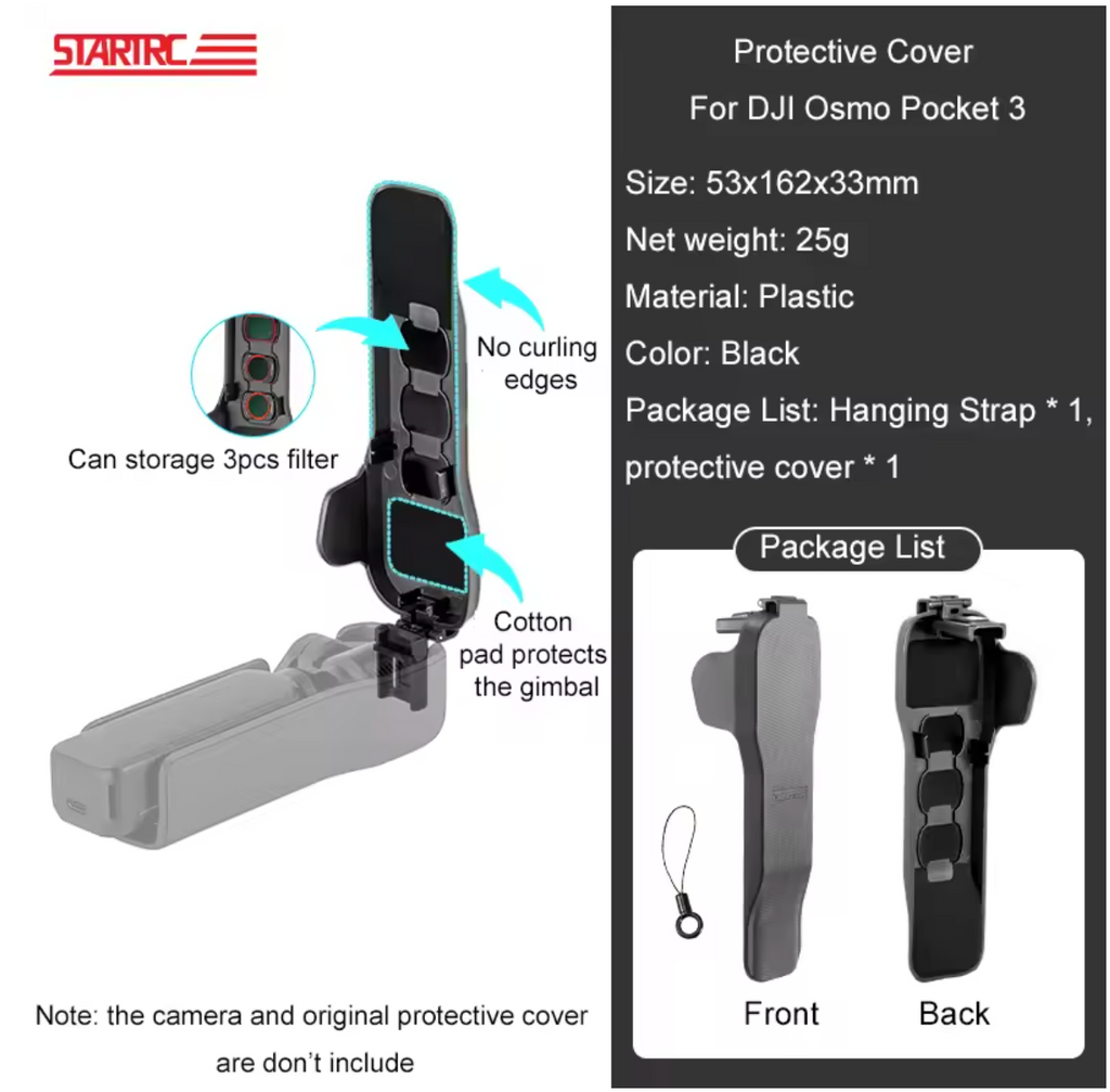 Schutzhülle für DJI Osmo Pocket 3 Aufbewahrungstasche StartRC