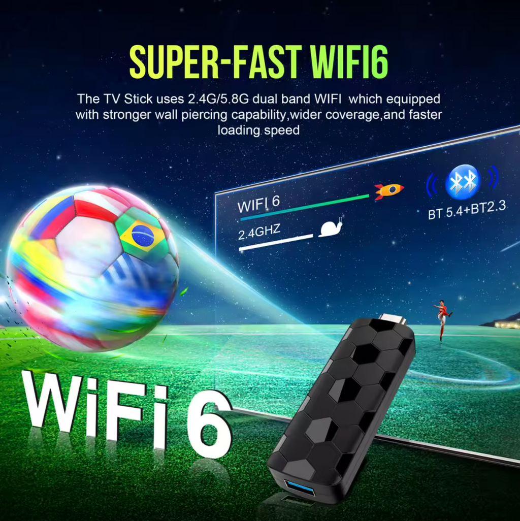 Android Smart TV Stick Ultra HD 4K 8GB 128GB Media Player WLAN LAN Smart TV Box