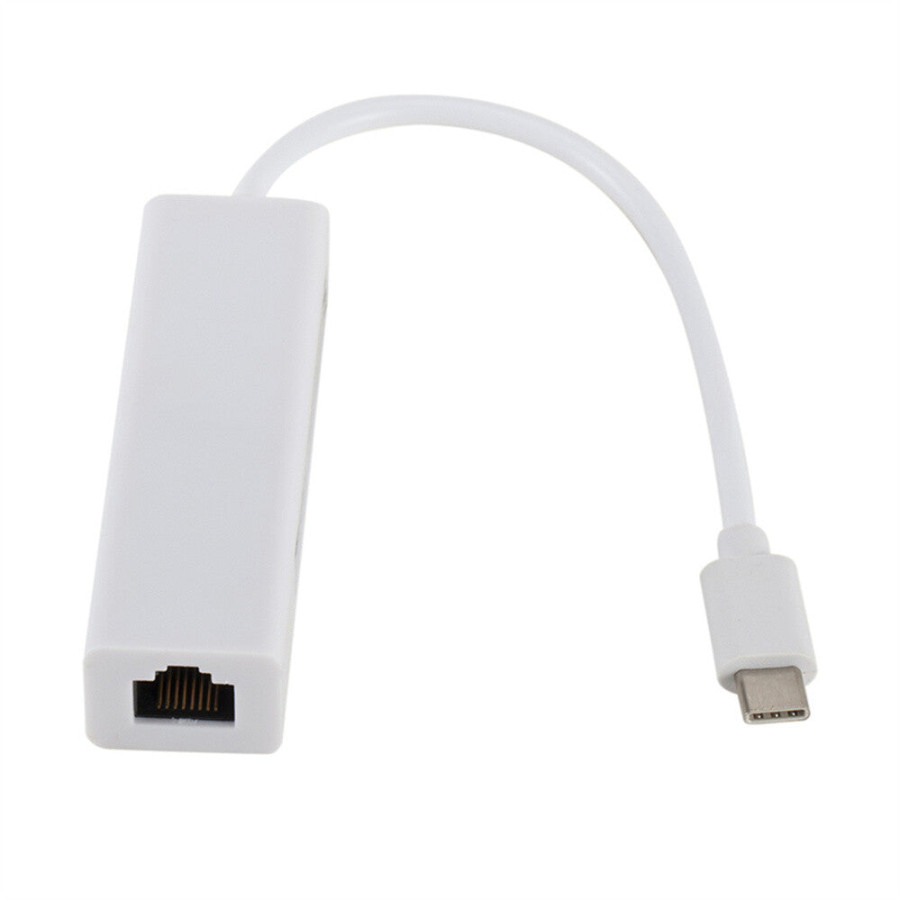 USB C auf 3 x USB A und RJ45 Ethernet Lan Adapter Hub USB-C Netzwerk Kabel Mac