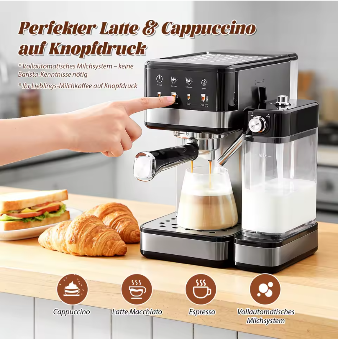 Kaffeemaschine Espresso Maschine Cappuccino