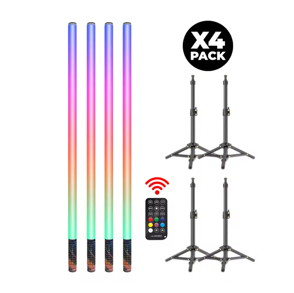 85cm RGB LED Stablicht Set Studiolicht mit Akku Lichtstab Stimmungslicht