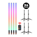 85cm RGB LED Stablicht Set Studiolicht mit Akku Lichtstab Stimmungslicht