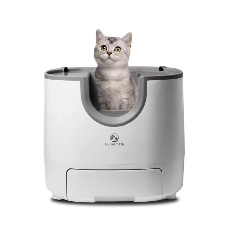 Automatische Katzentoilette Furoomate Katzenklo Selbstreinigung Offen 11L 5 Tage