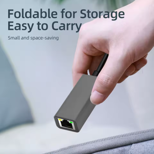 USB-C auf Ethernet Adapter Gigabit LAN Netzwerk-Adapter Typ C auf RJ45 1000Mbps