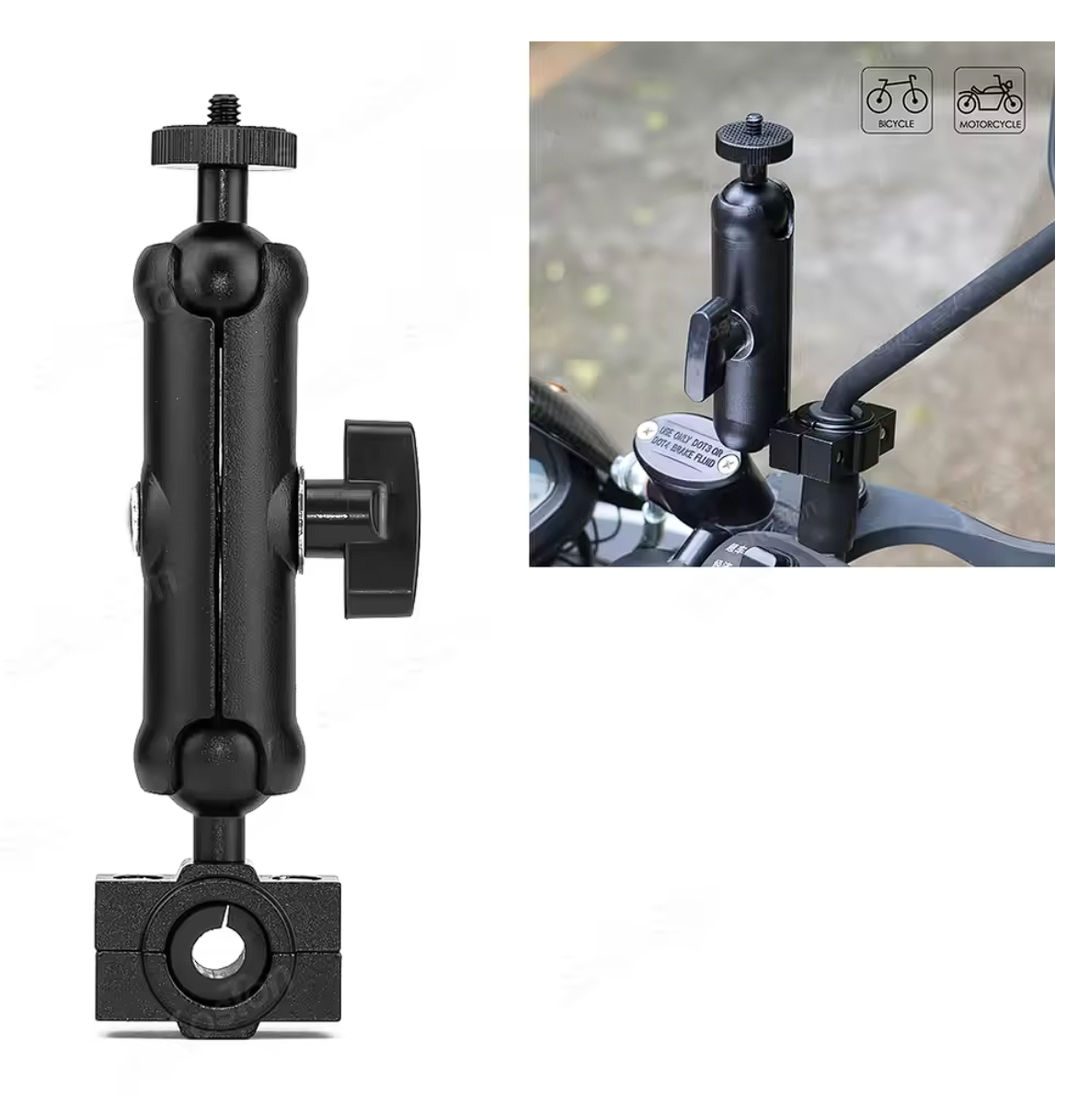 Fahrrad Motorrad Kamerahalterung Universal Actioncam Halterung Insta360 DJI Osmo