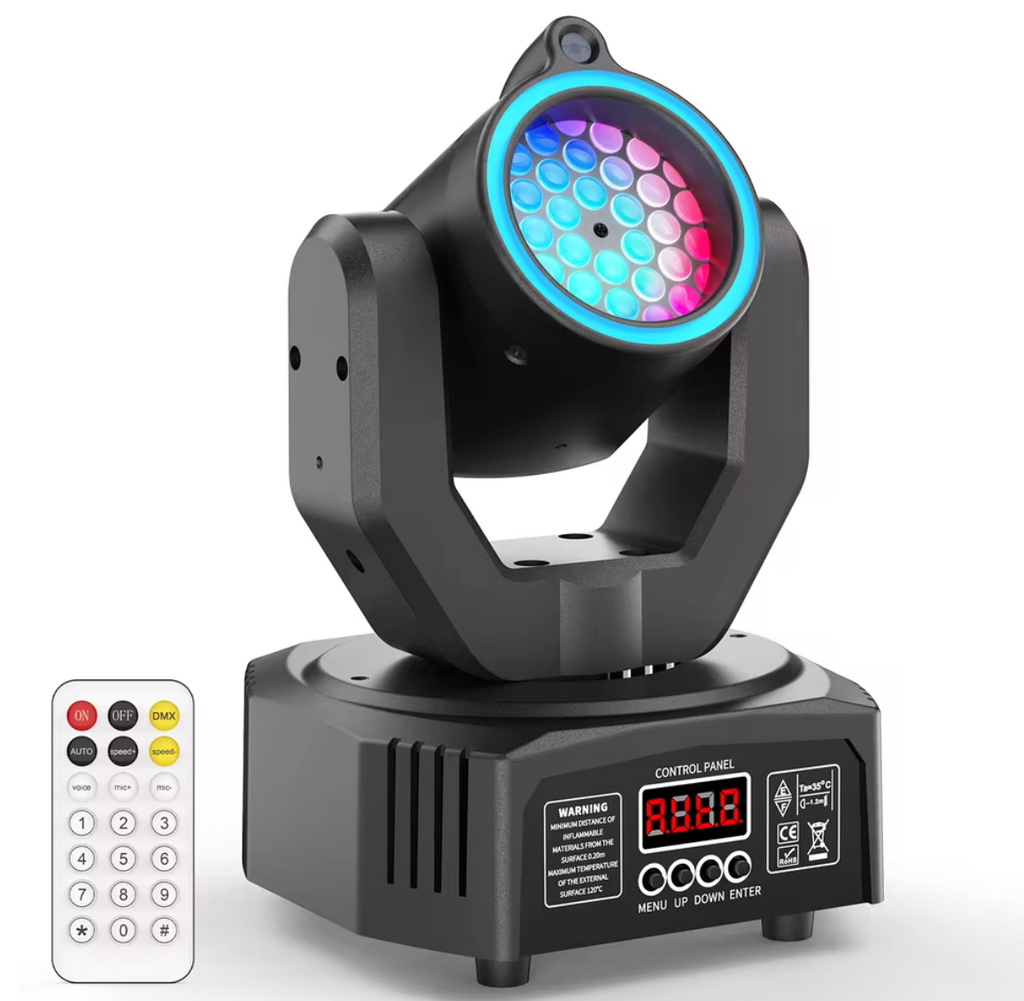UKing Mini 30W Rotierendes Bühnenlicht RGB Disco Licht Partylicht Stroboskop