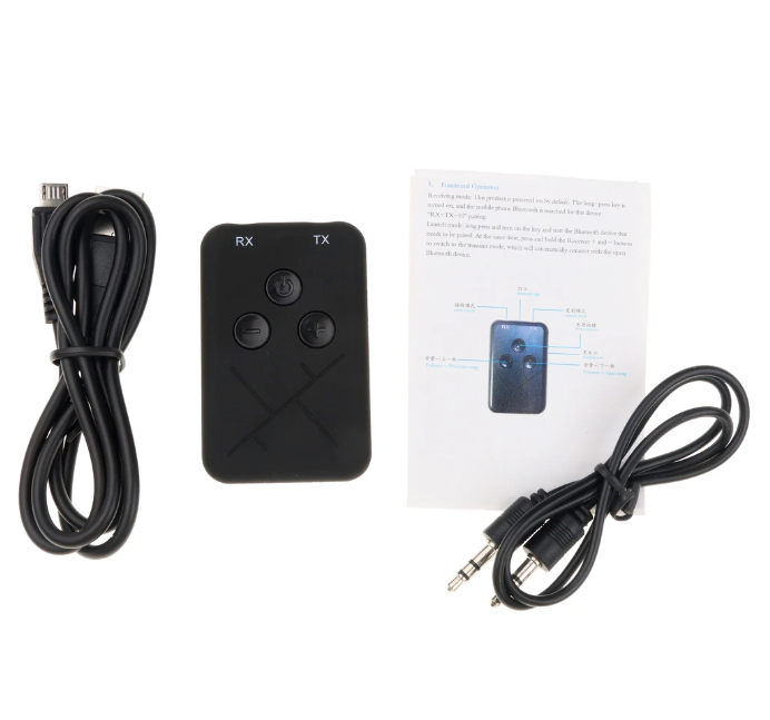 Bluetooth 5.0 Transmitter Empfänger Sender 2in1 Aux Audio Adapter TV Kopfhörer