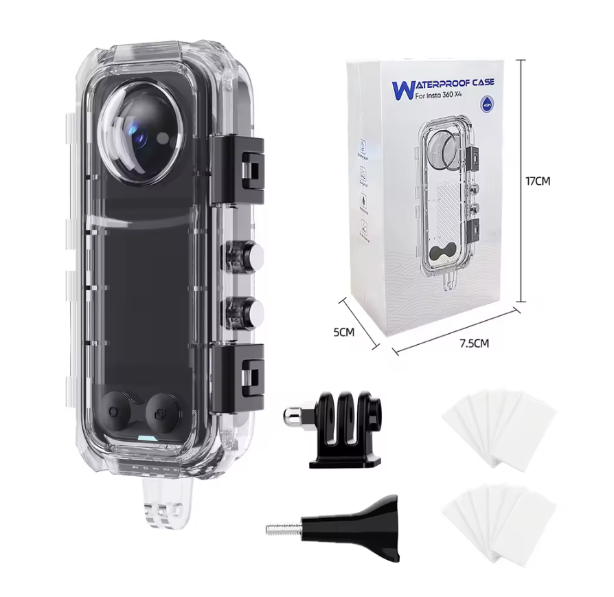 Dive Case für Insta360 X4 Invisible Divecase Tauchgehäuse 60M Schutzhülle