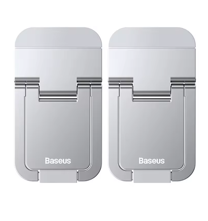 Baseus Laptop Ständer Laptophalter 2 Standfüße klappbar Universal grau silber