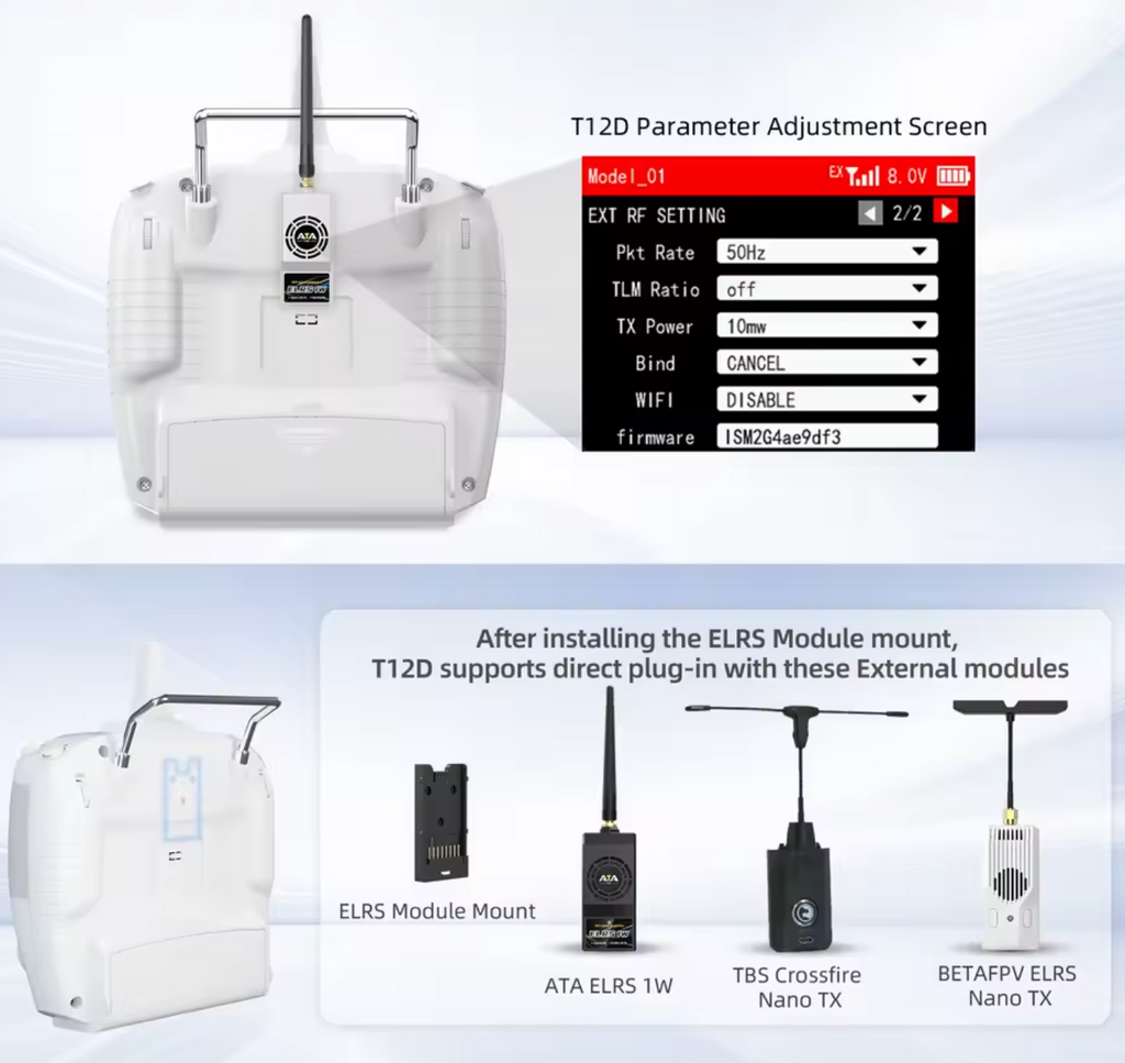 Radiolink T12D 2,4Ghz Fernbedienung 12CH Sender Pultfernsteuerung mit R12F
