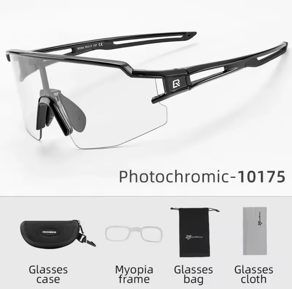 Radfahren Brille Fahrrad Sonnenbrille Photochrom Outdoor Windschutz Rockbros
