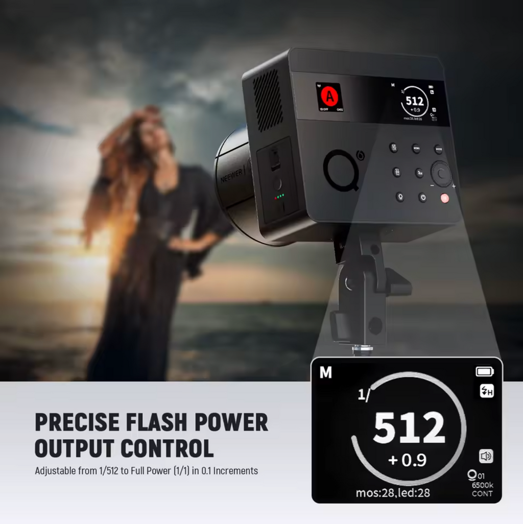 NEEWER Q6 600 Ws 2,4 G TTL Outdoor Blitzgerät Studioblitz mit App-Steuerung