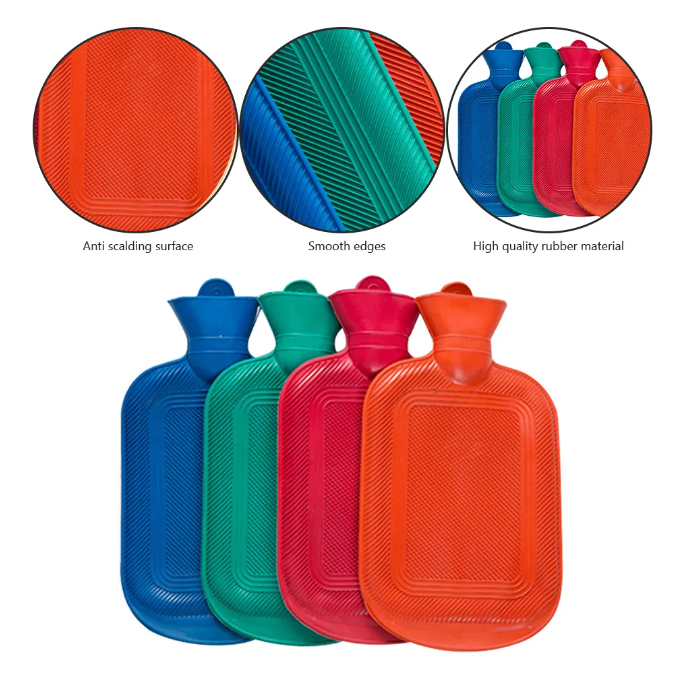 Wärmflasche Heizkissen 1750ml mit Bezug Wärmekissen XXL Bettflasche Heizflasche