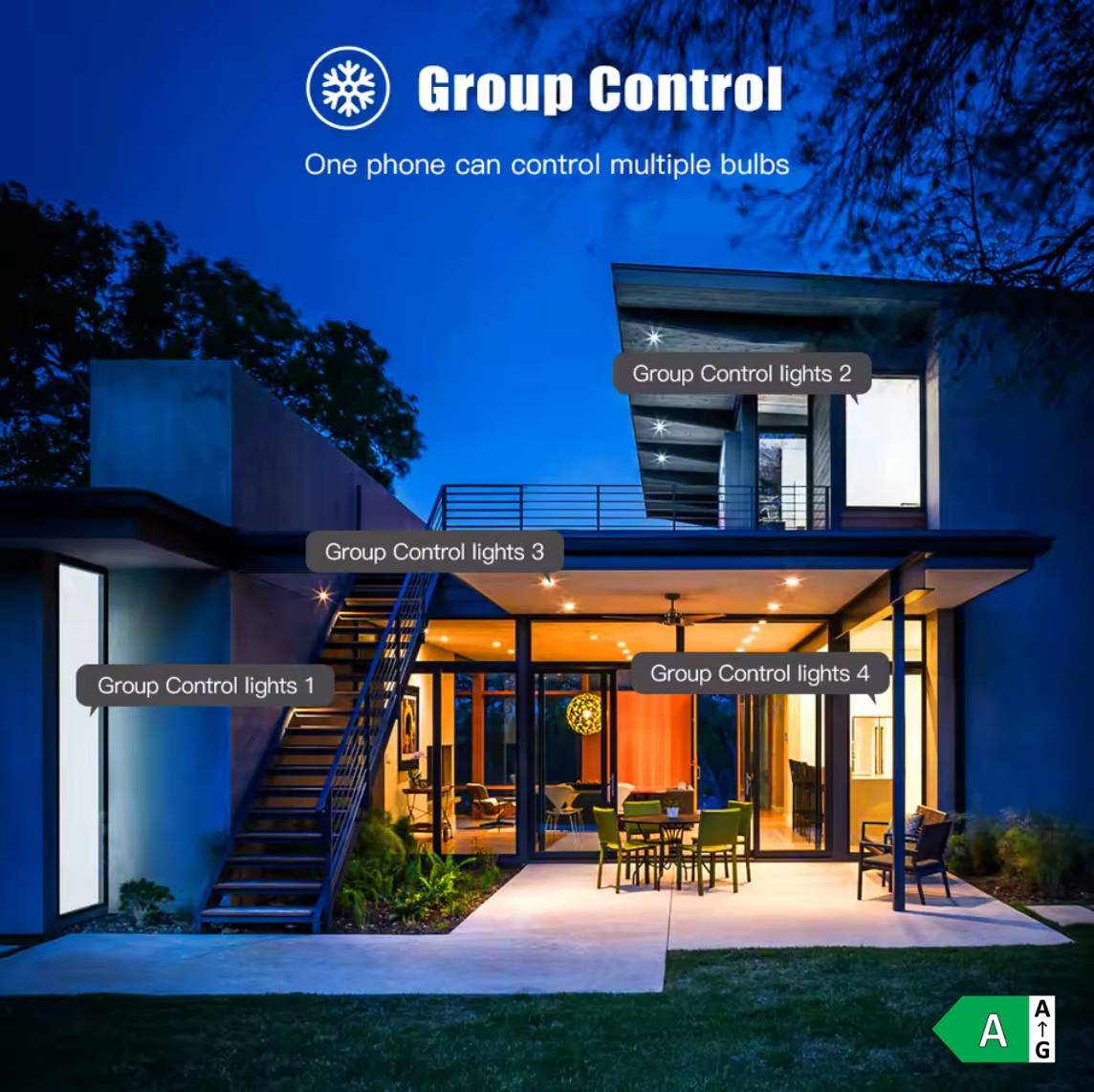 Smart LED Glühbirne RGB Bulb WiFi E27 E14 GU10 App für  Zigbee Alexa und Google