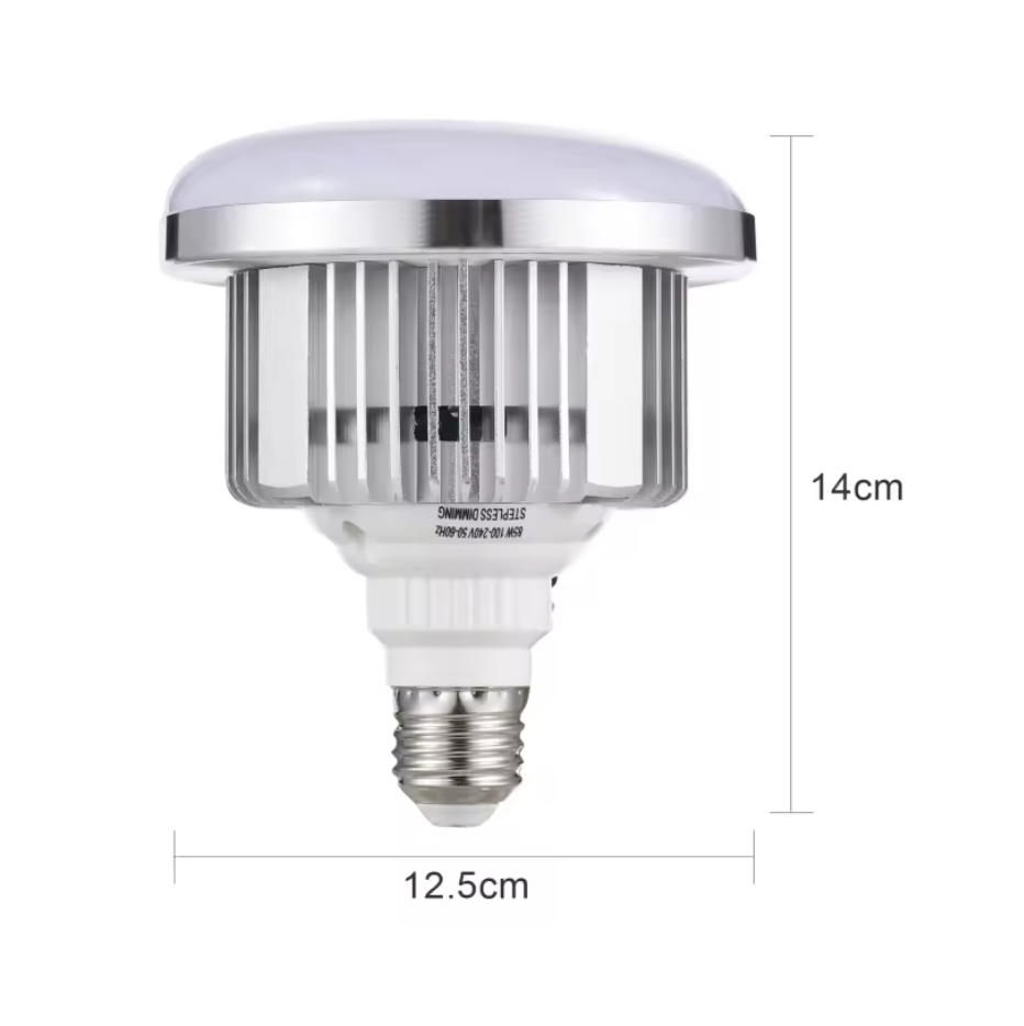 E27 LED Glühbirne 85W 3200K - 5500K Fotografie mit Fernbedienung Dimmbar