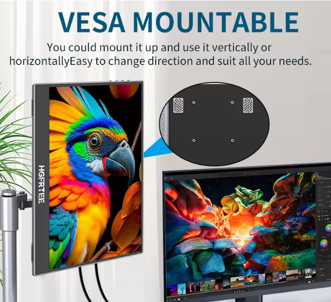11 Zoll Monitor Bildschirm Display HDMI USB Video PC Gaming