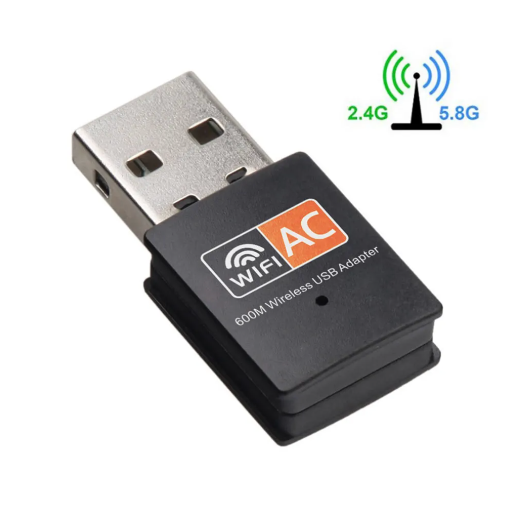AC 600Mbps WLAN Stick Dual Band 2.4GHz / 5GHz WIFI Dongle USB Wireless Adapter