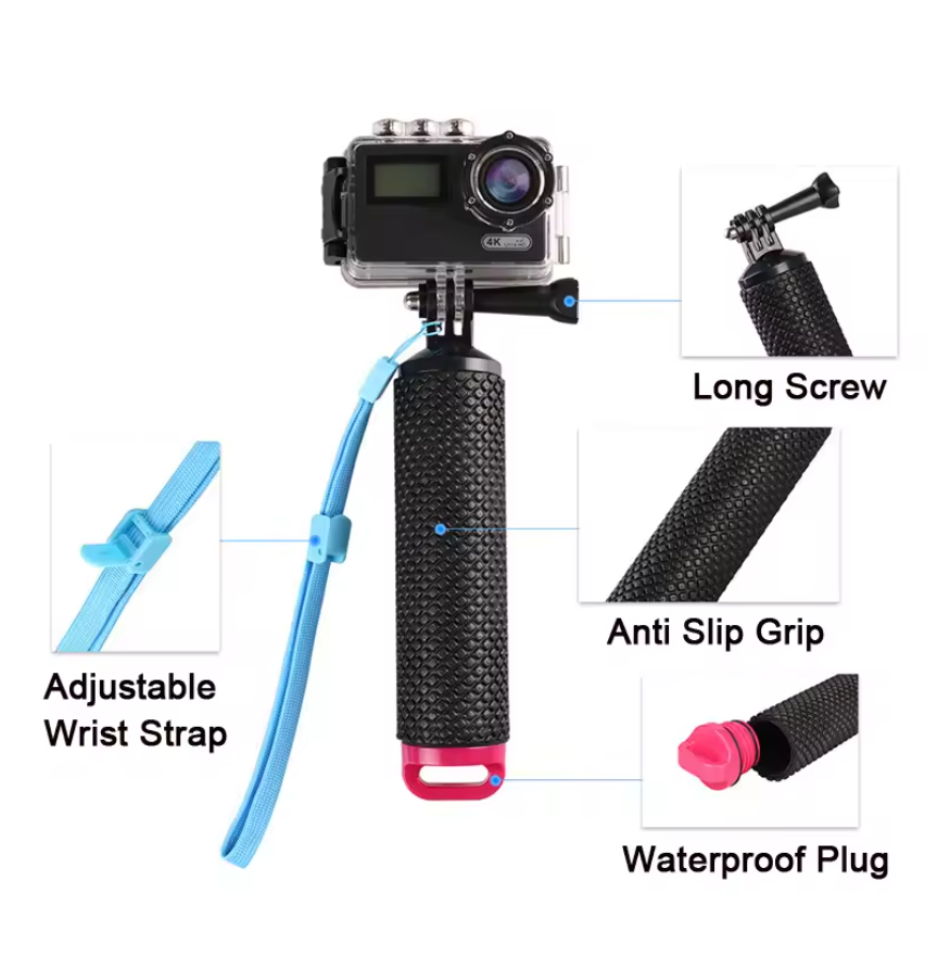 Schwimmender Handgriff Action Kamera für Insta360 X3 X4 X5 DJI Osmo Action GoPro