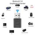 2-in-1 Bluetooth Transmitter Empfänger 2 in 1 TV PC Audio Adapter Sender 3.5mm