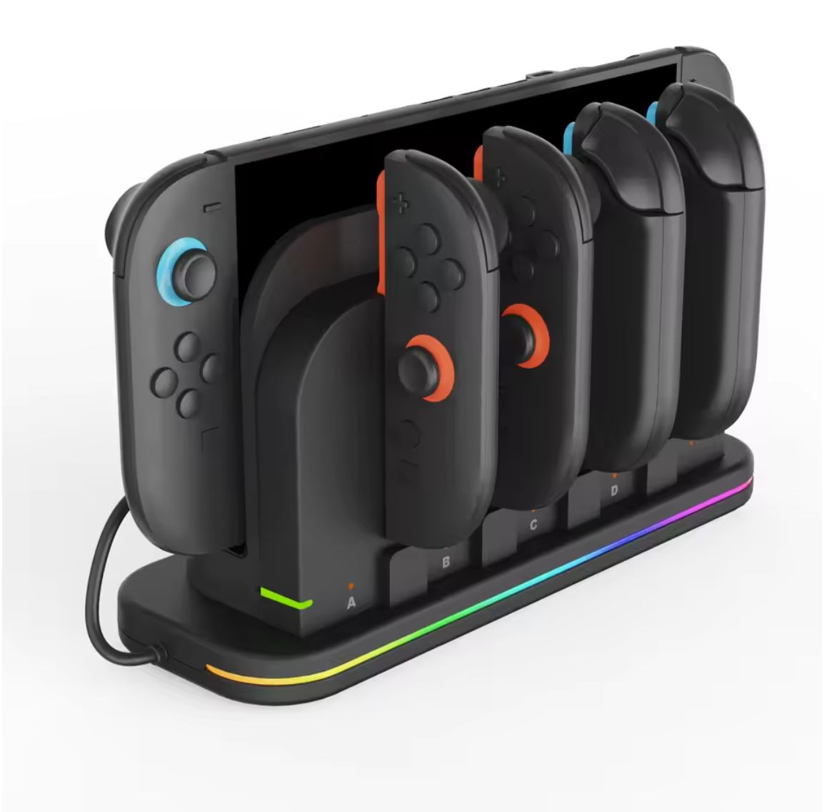 4in1 Joy-Con Ladestation und Kühler für Nintendo Switch 2 Ladegerät Charger